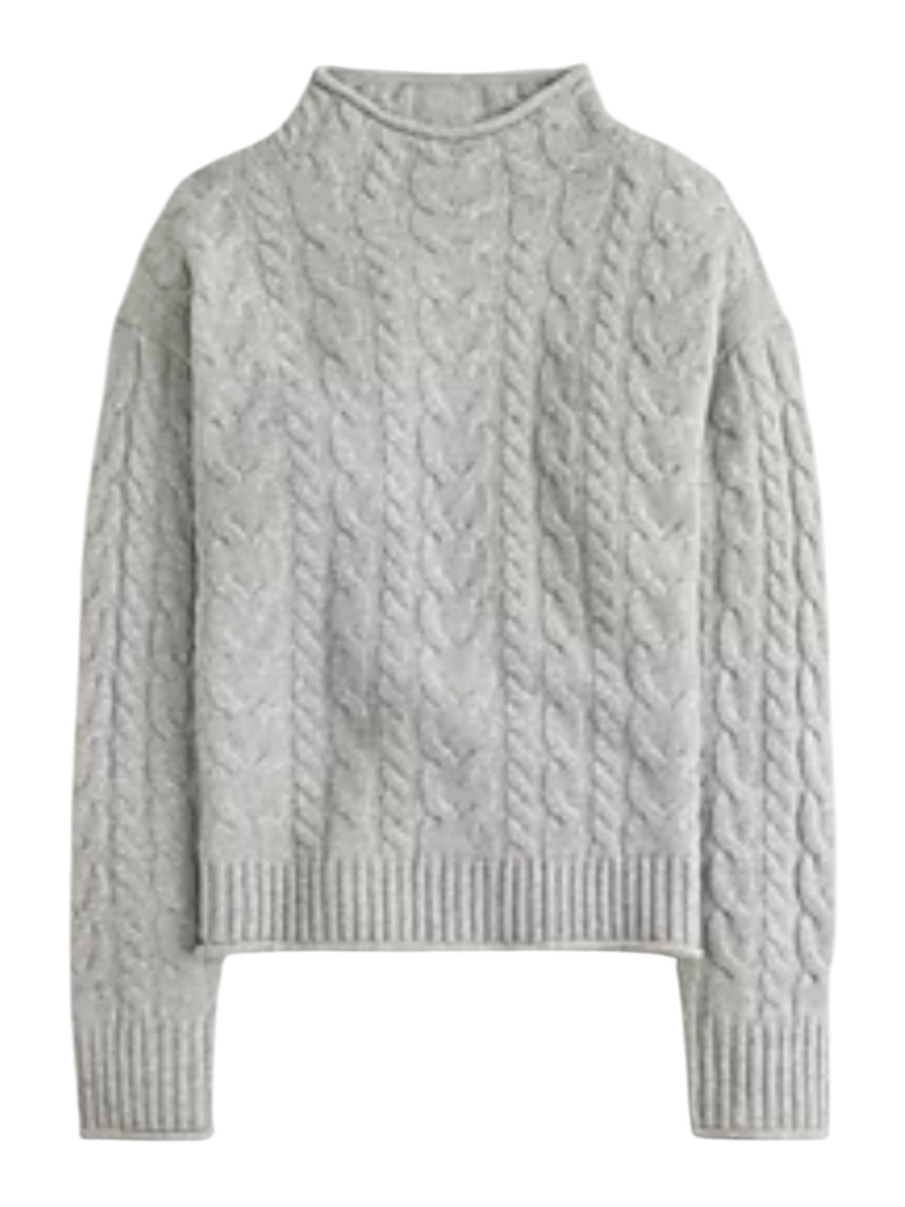 J. Crew Cashmere Cable Knit 2025 Rollneck™ Sweater Small NWT
